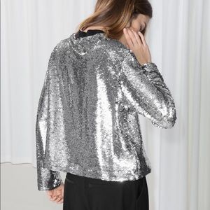 & Other Stories Sequin Top - Size 4